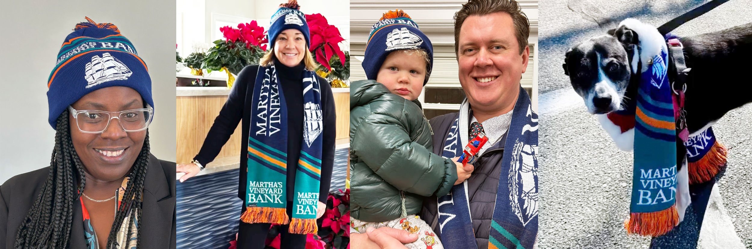  New brand identity extended to employee merch for local events. 