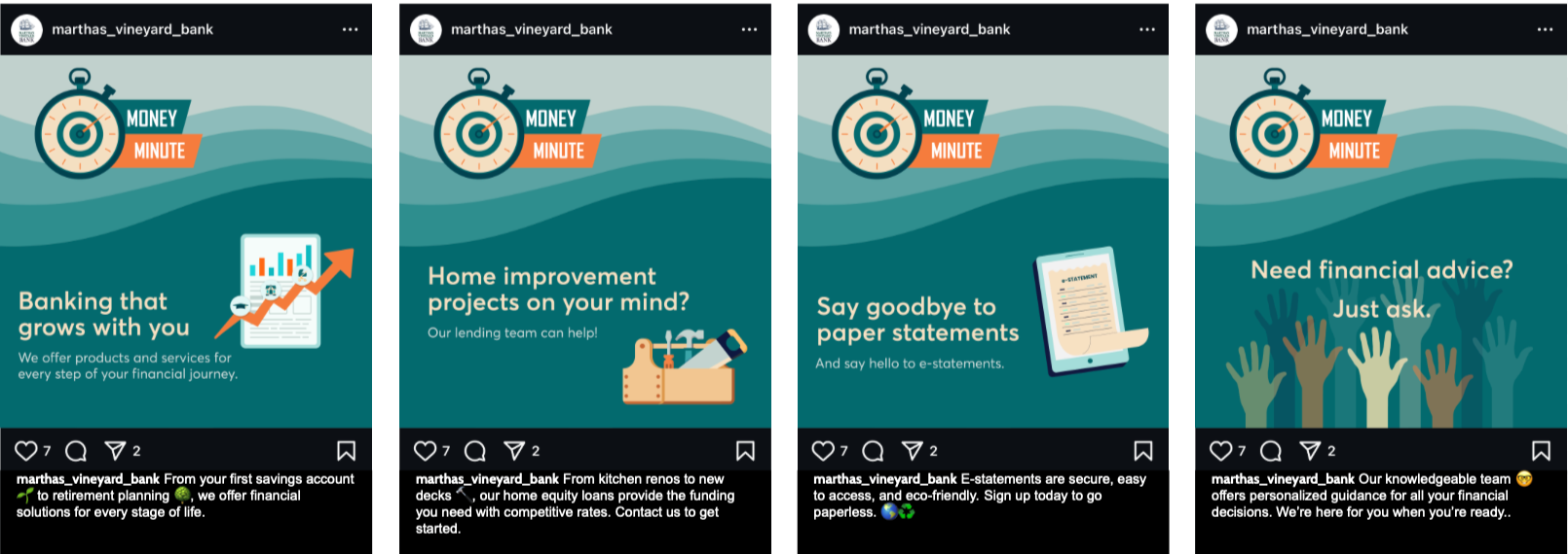   Money Minute Content Series:  Finance tips &amp; product information. 