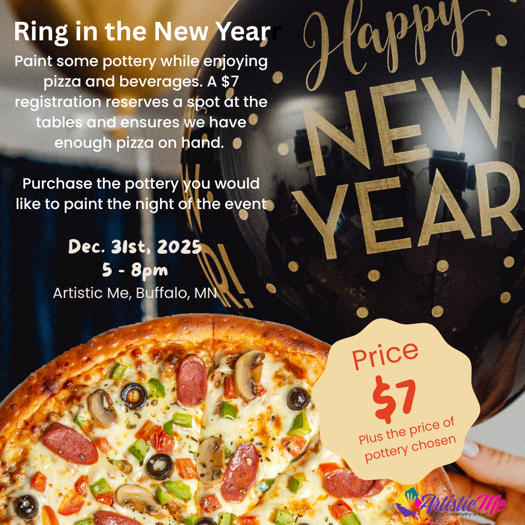 New Year's Eve Pizza and Pottery