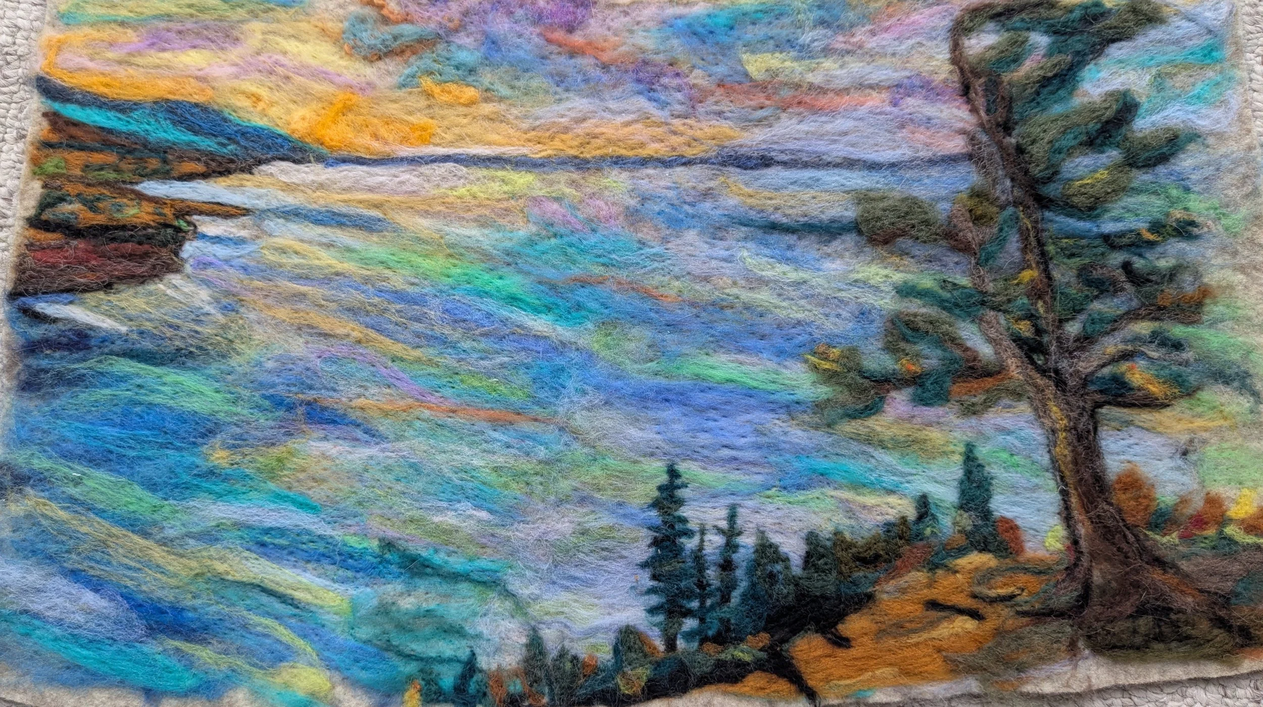 Needle Felted Landscape