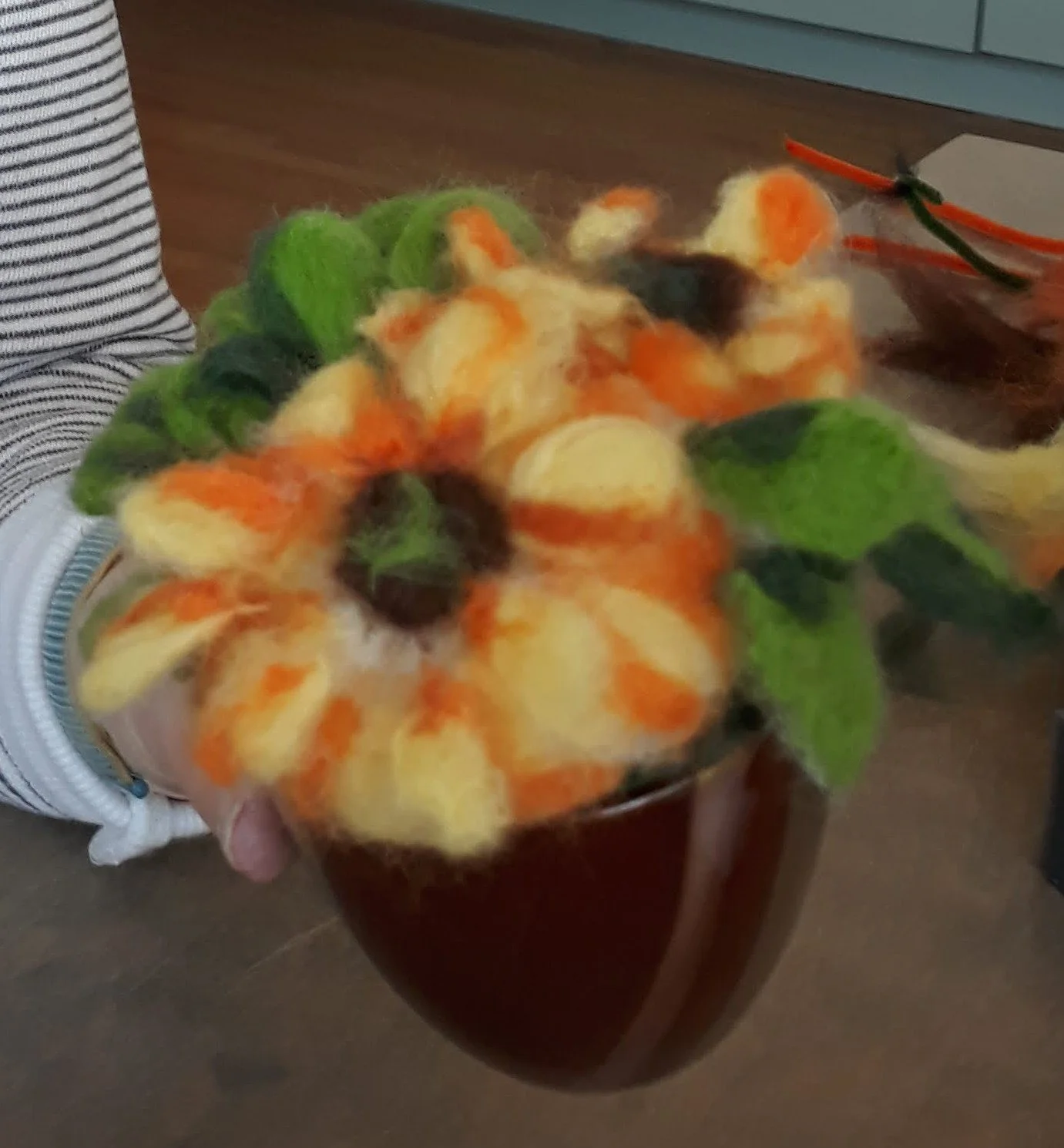 Needle Felted Landscape in a Mug! 