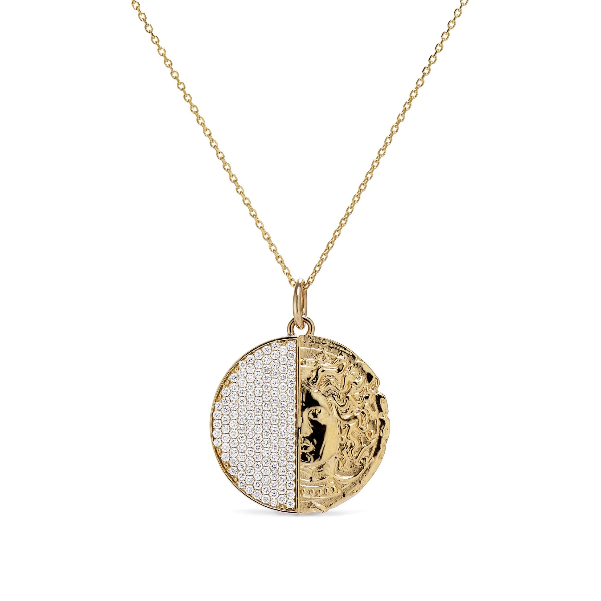 Duo Goddess Coin Necklace — Swati Dhanak