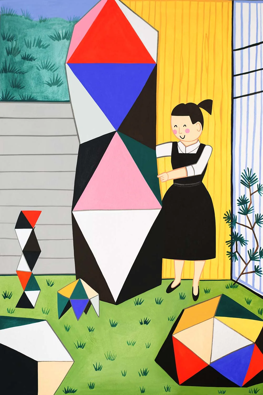 Ray Eames in the Backyard