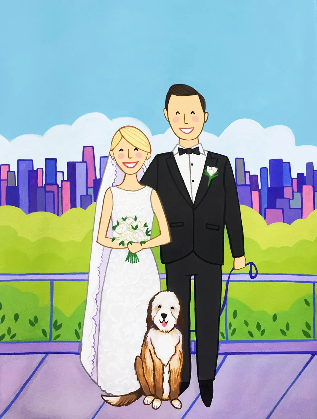 Custom Wedding Portrait 