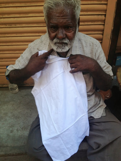 Distribution of free clothes.