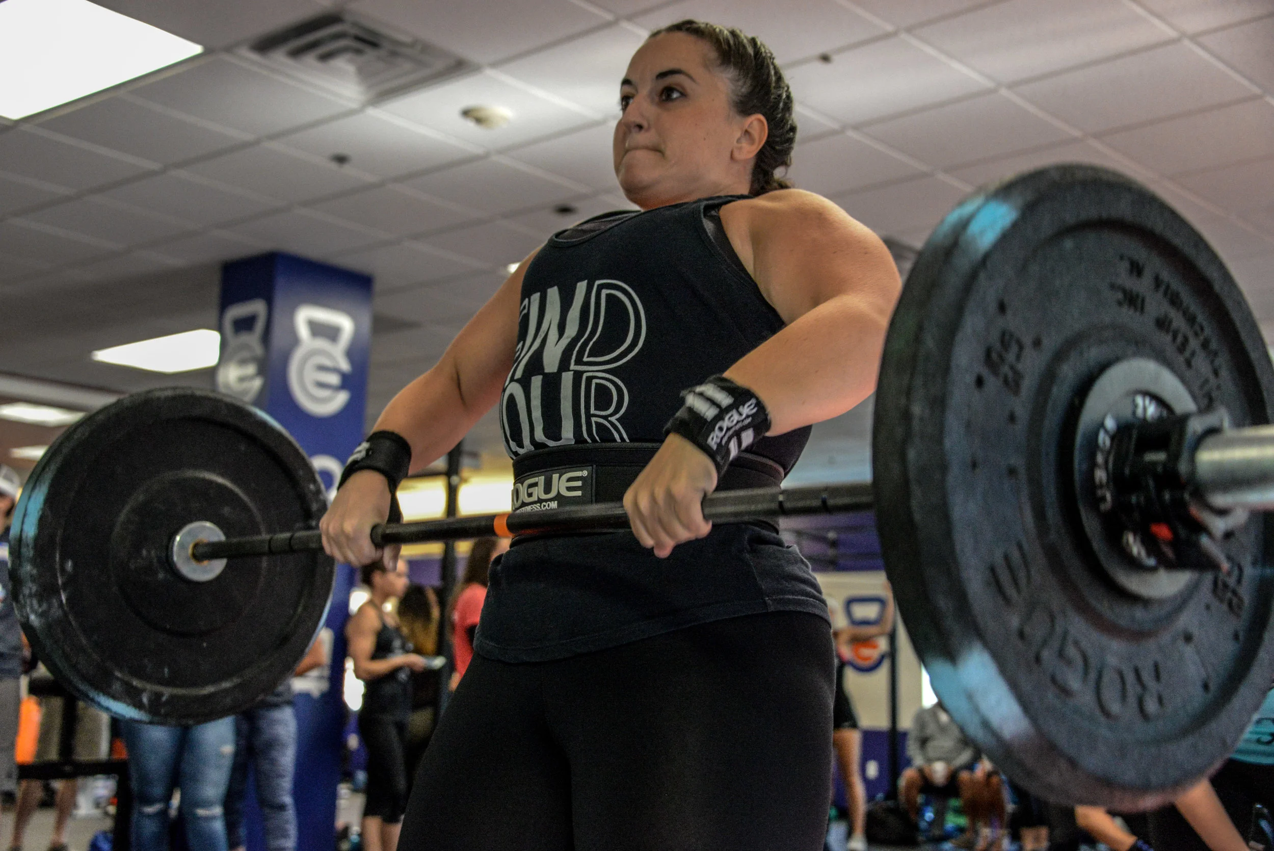 Leslie at a competition. 
