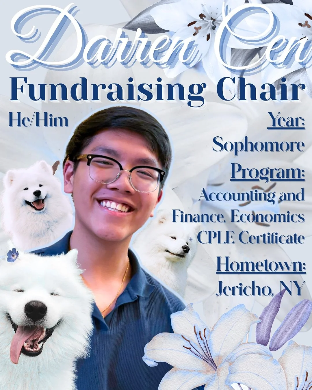 BOARD INTRO 2025-26
cha ching! 💲 that&rsquo;s the sound of the money brought in by 
FUNDRAISING CHAIR!! darren cen ⋆˚࿔

꩜ if you&rsquo;ve seen him catching a few Zs😴, you&rsquo;re officially obligated to vouch for his guinness world record in, you 