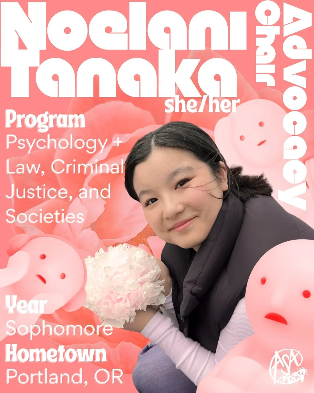 BOARD INTROS 2025-26
next up is the diva herself,
ADVOCACY CHAIR!! noelani tanaka *ੈ𑁍༘⋆

❀ you&rsquo;re looking at the potential guinness world record holder for the most sweet treats 🍬needed to survive 😦

❀ 3 must-know facts about noelani are&hel