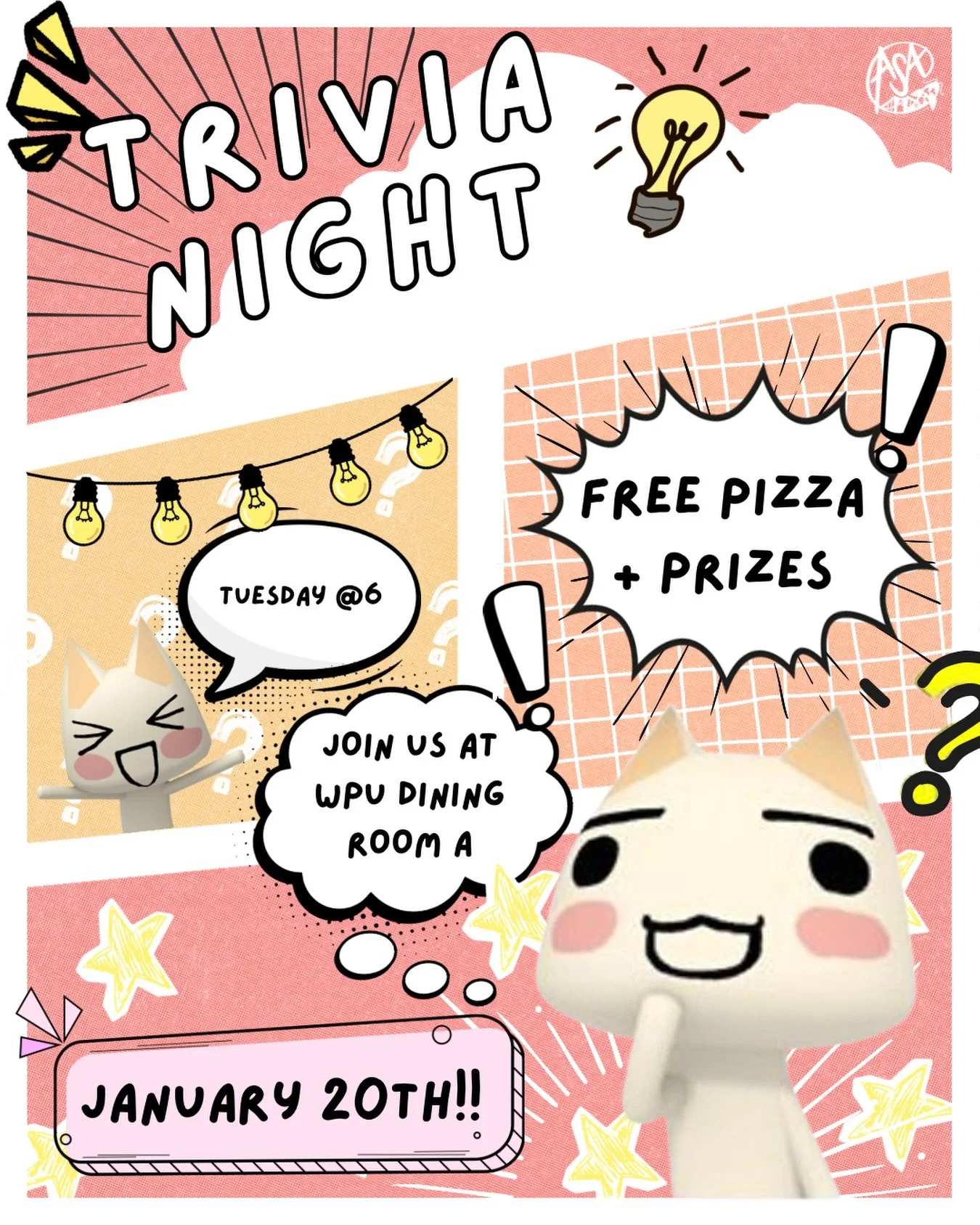 to all the jeopardy fans out there &hellip;

welcome to trivia night! we will be putting your knowledge to the test in trivia night about aanhpi history and culture! join other students for fun trivia, PIZZA, and prizes for the winning team next tues