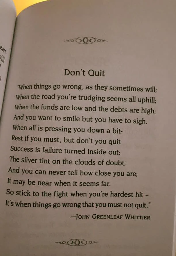 Never give up on yourself - David Frank Gomes