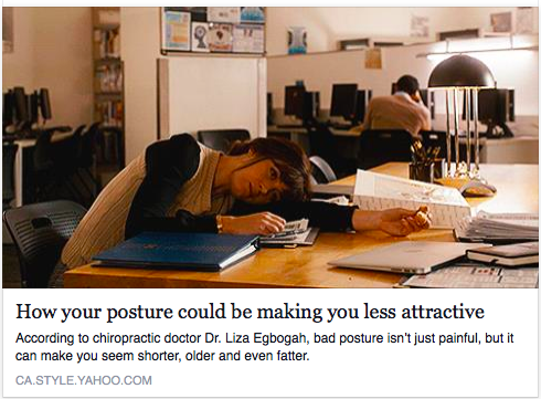 YAHOO News: How your posture could be making you less attractive