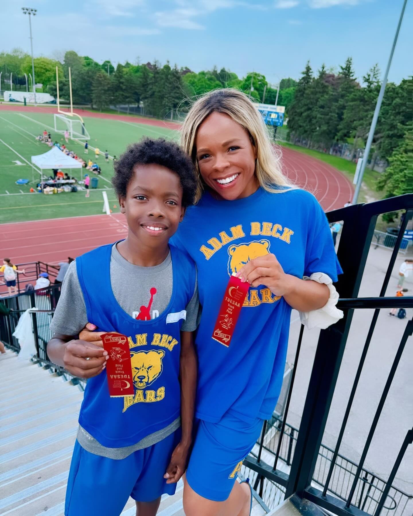 First place in both his events!!! 🗣️🥇🥇I&rsquo;m so proud!!!! And he handed me a ribbon to hold 🥹🙏❤️

Brings me back to my track days! Ughhh I love it so much ❤️‼️

#gobemigo