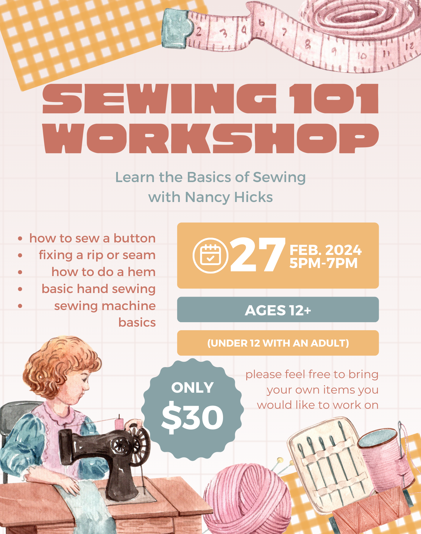 Sewing 101 with Nancy Hicks