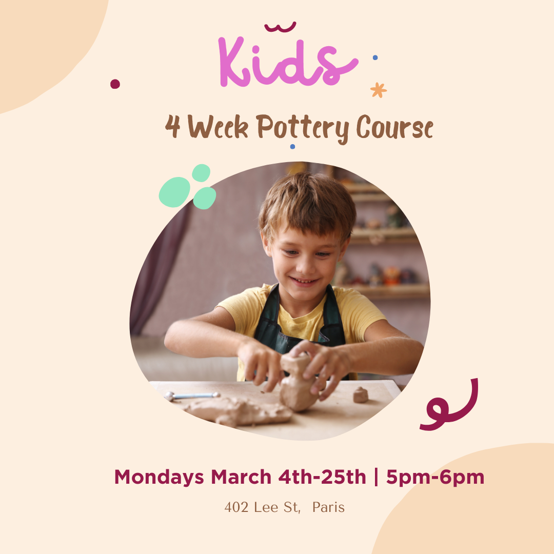 Children's Pottery Class- Ages 6+