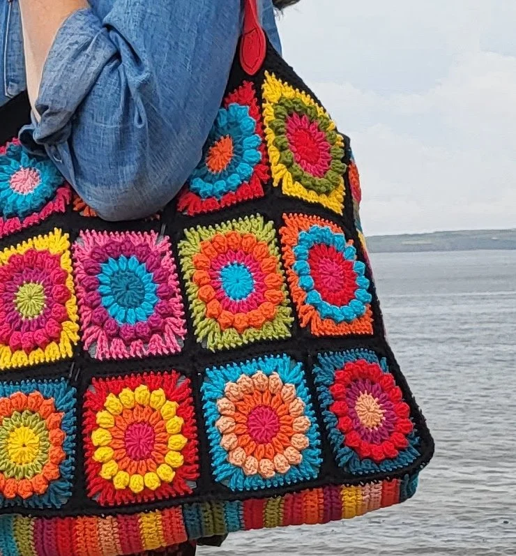 Granny Square Bag Crochet Class