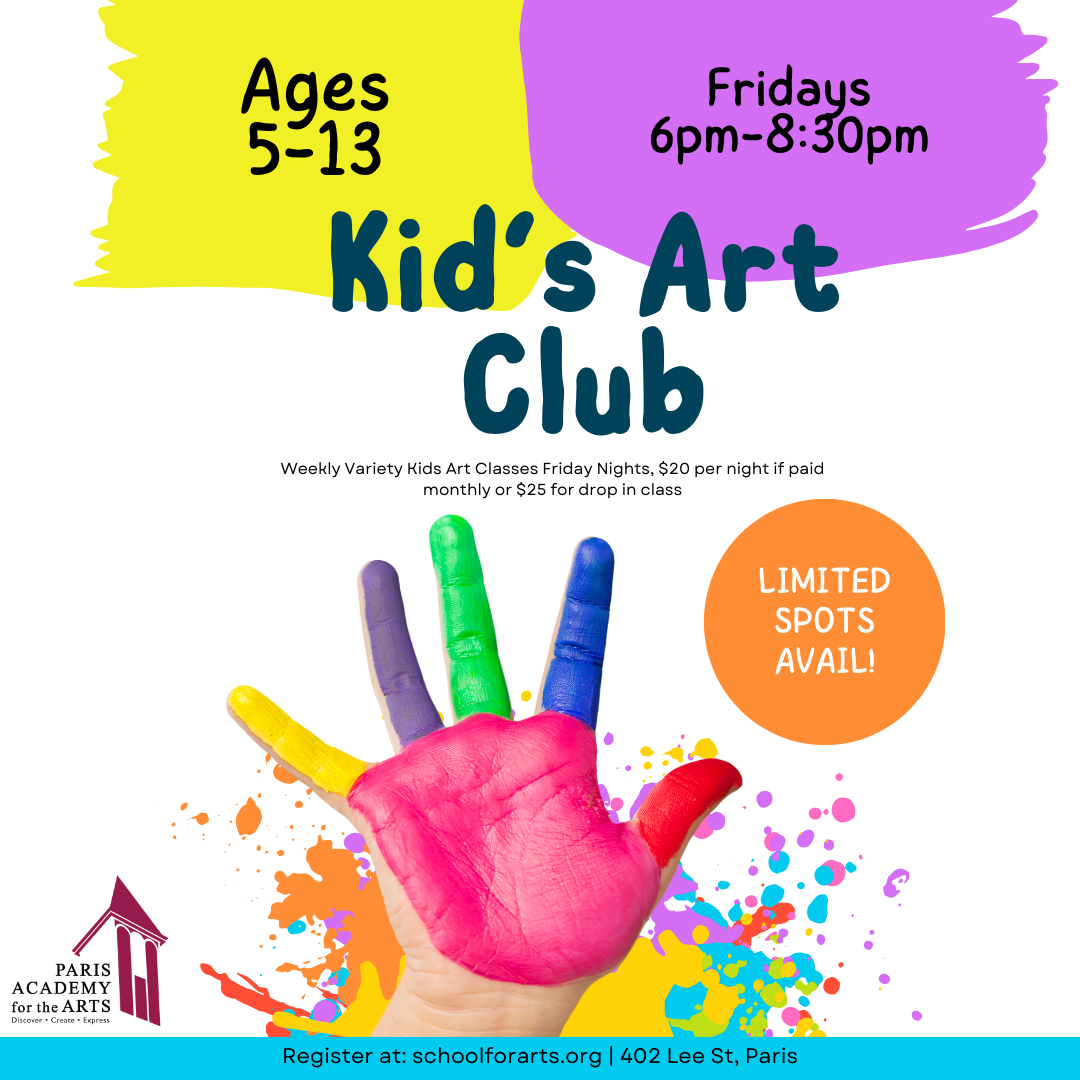 January Kid's Art Club- Parent's Night Out