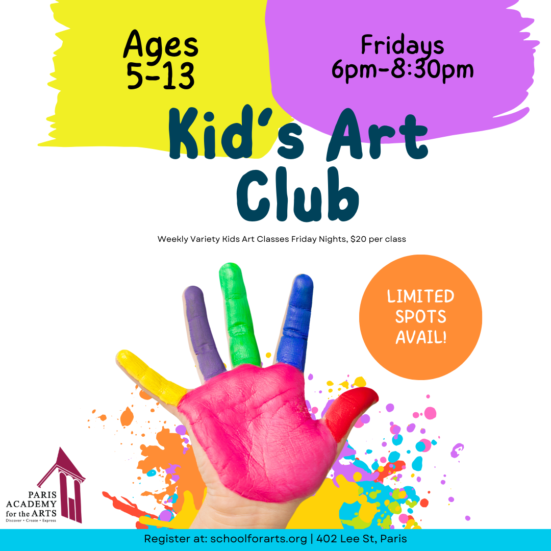 April Kid's Art Club- Parent's Night Out
