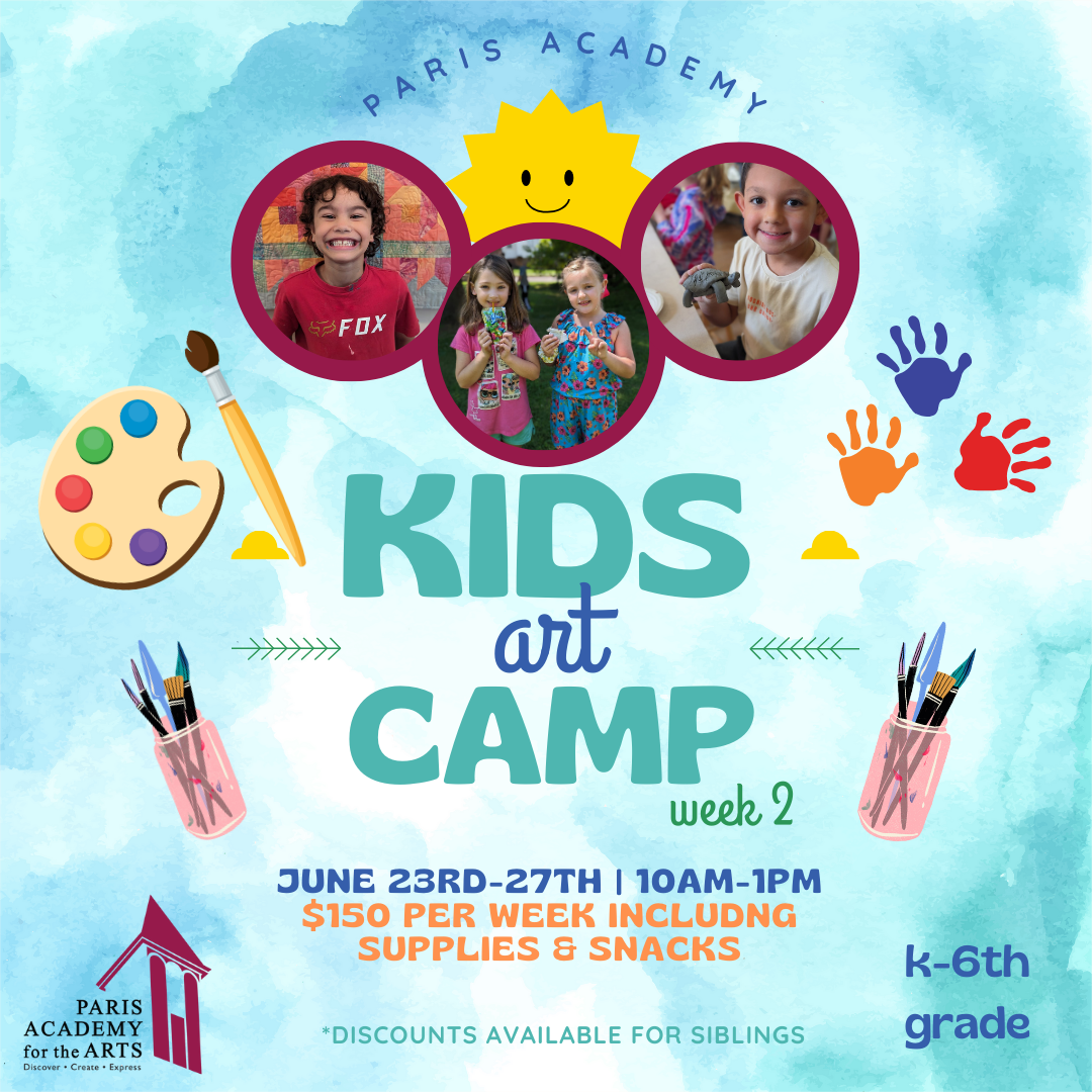 Kids Art Summer Camp- WEEK 2- SOLD OUT