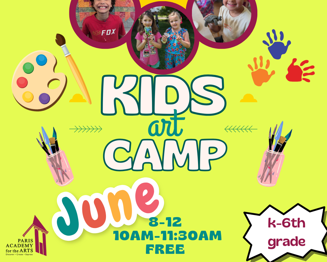 Kids Summer Art Camp- REGISTRATION CLOSED