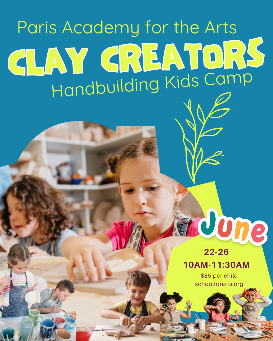 Clay Creators- Kid's Art Camp 