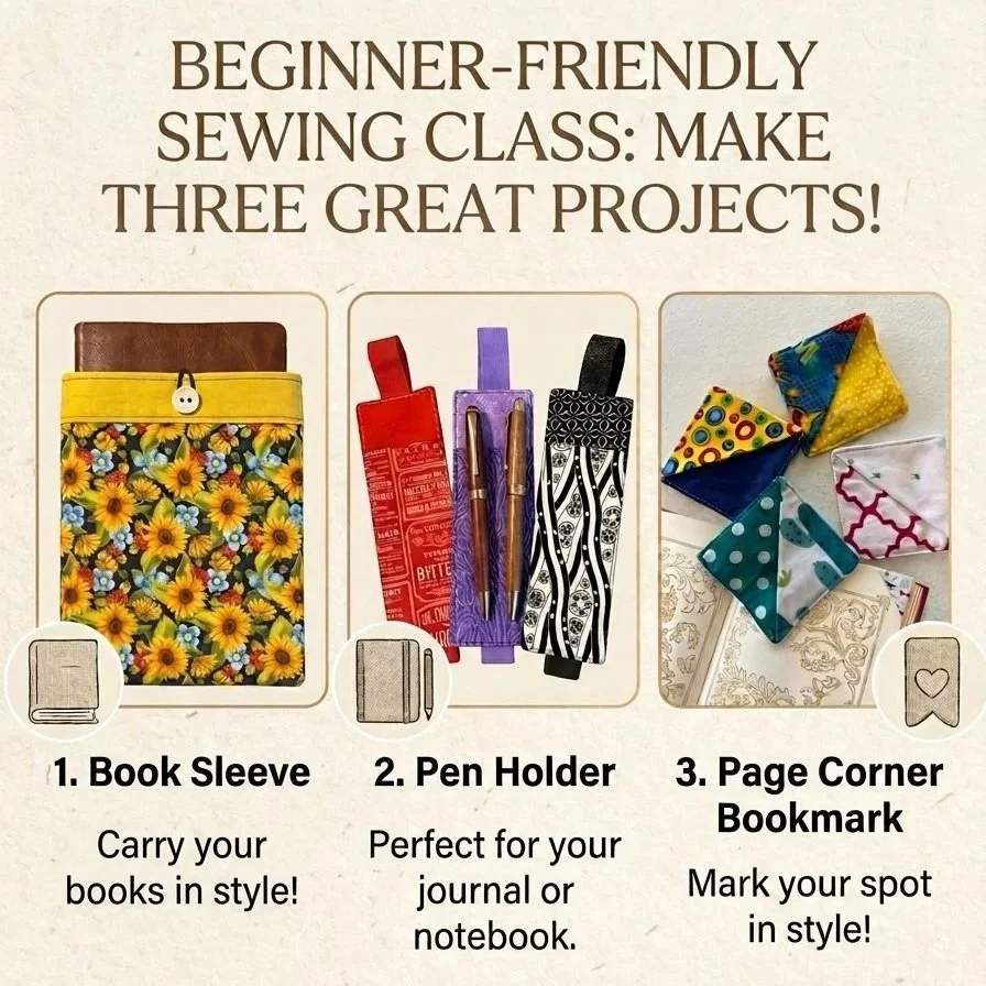 Beginner Friendly Sewing for the Book Lover!!