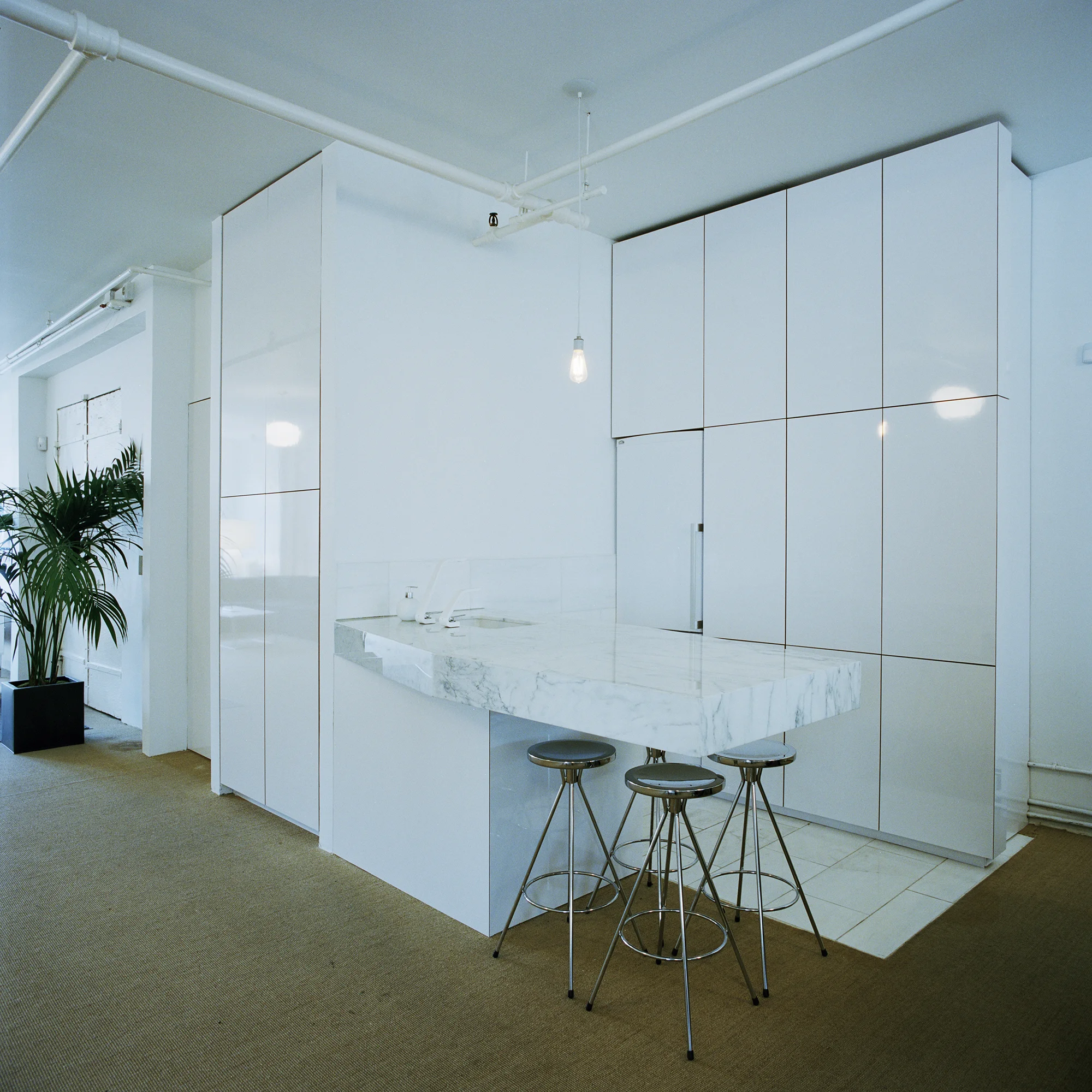 King & Partners Marble countertop and built-in sink