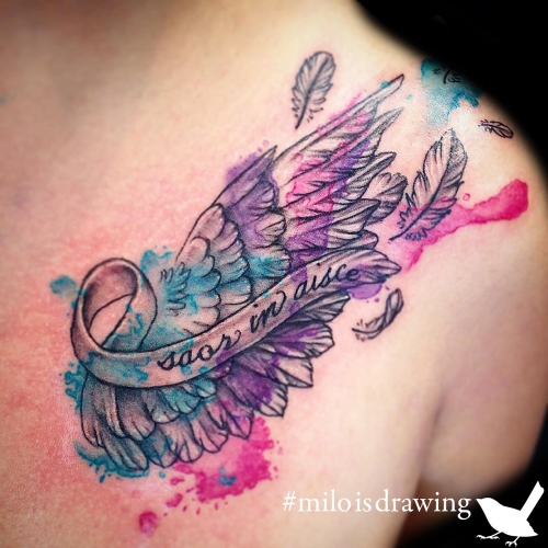 Memorial tattoo by L.A.T artist, Milo Marcelo.