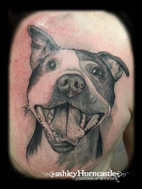Memorial pet portrait by L.A.T. artist, Ashley Horncastle.