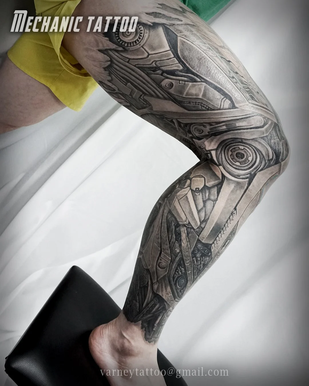Leg Armor Tattoo