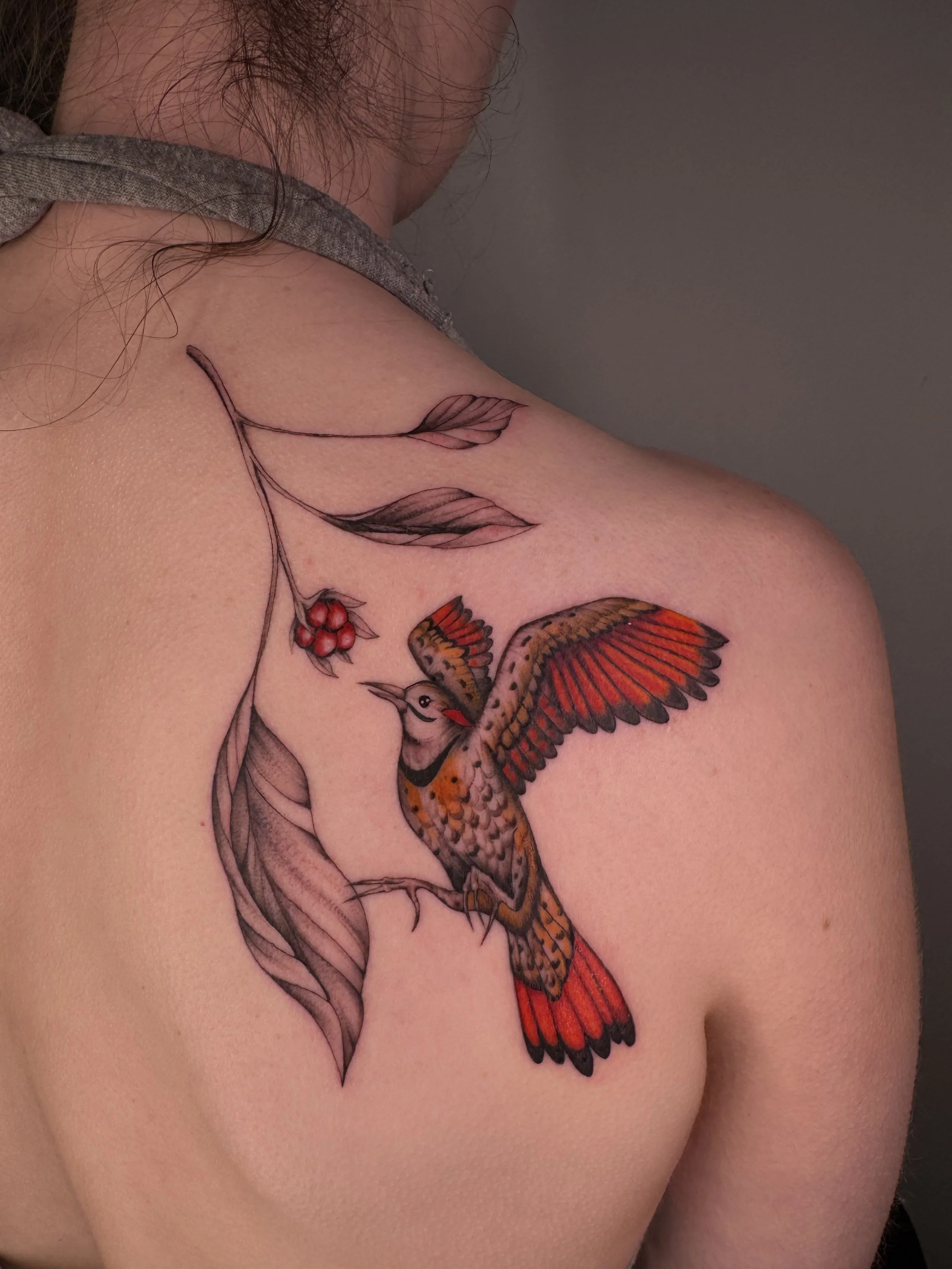 Colour tattoo by Amelia Vogan