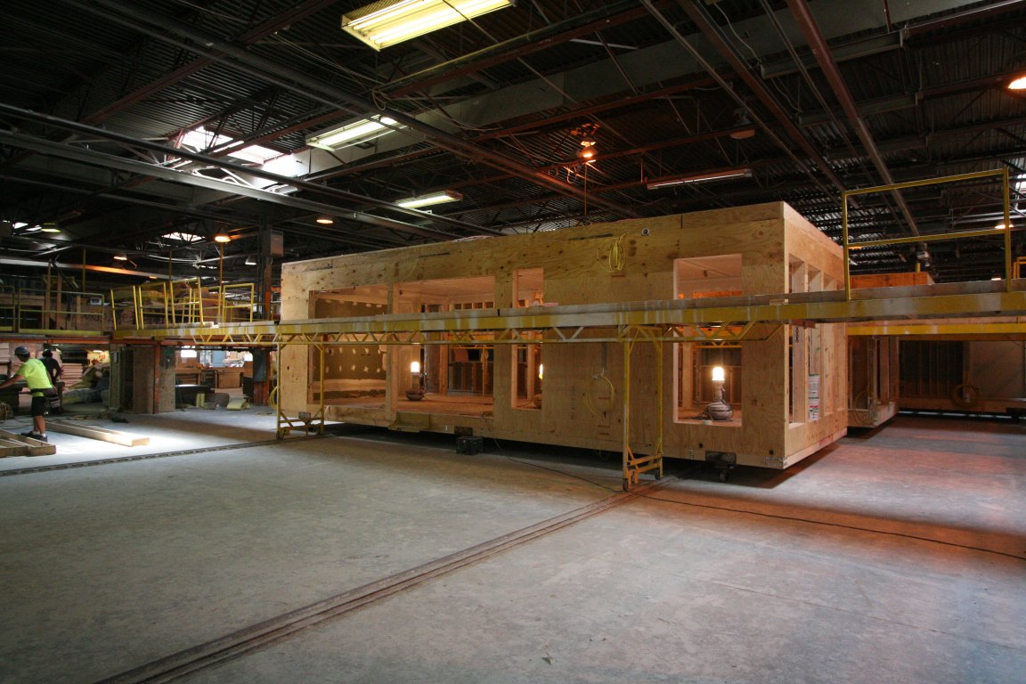   Exterior view of module construction  
