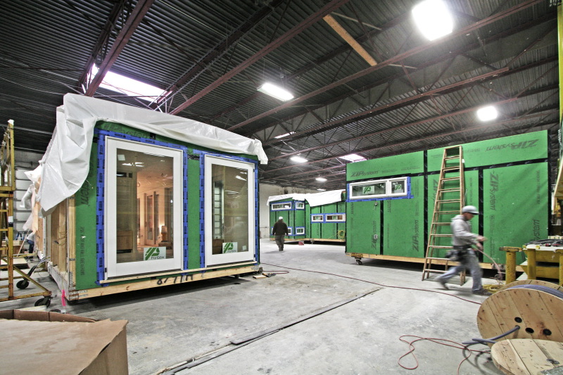   Overall view of the modules in the factory  