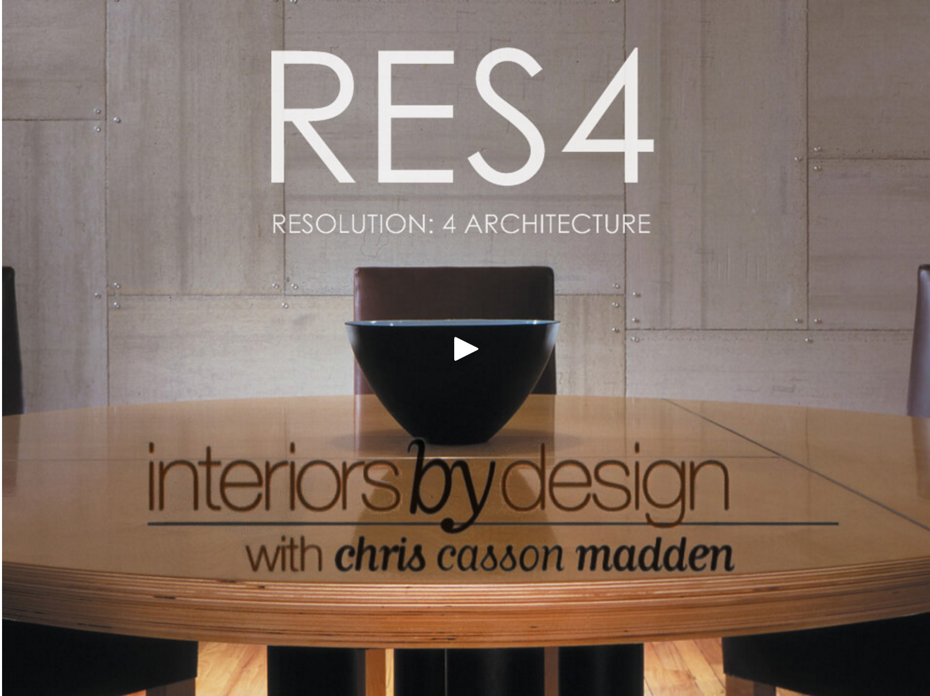 RES4 featured on HGTV's "Interiors by Design"