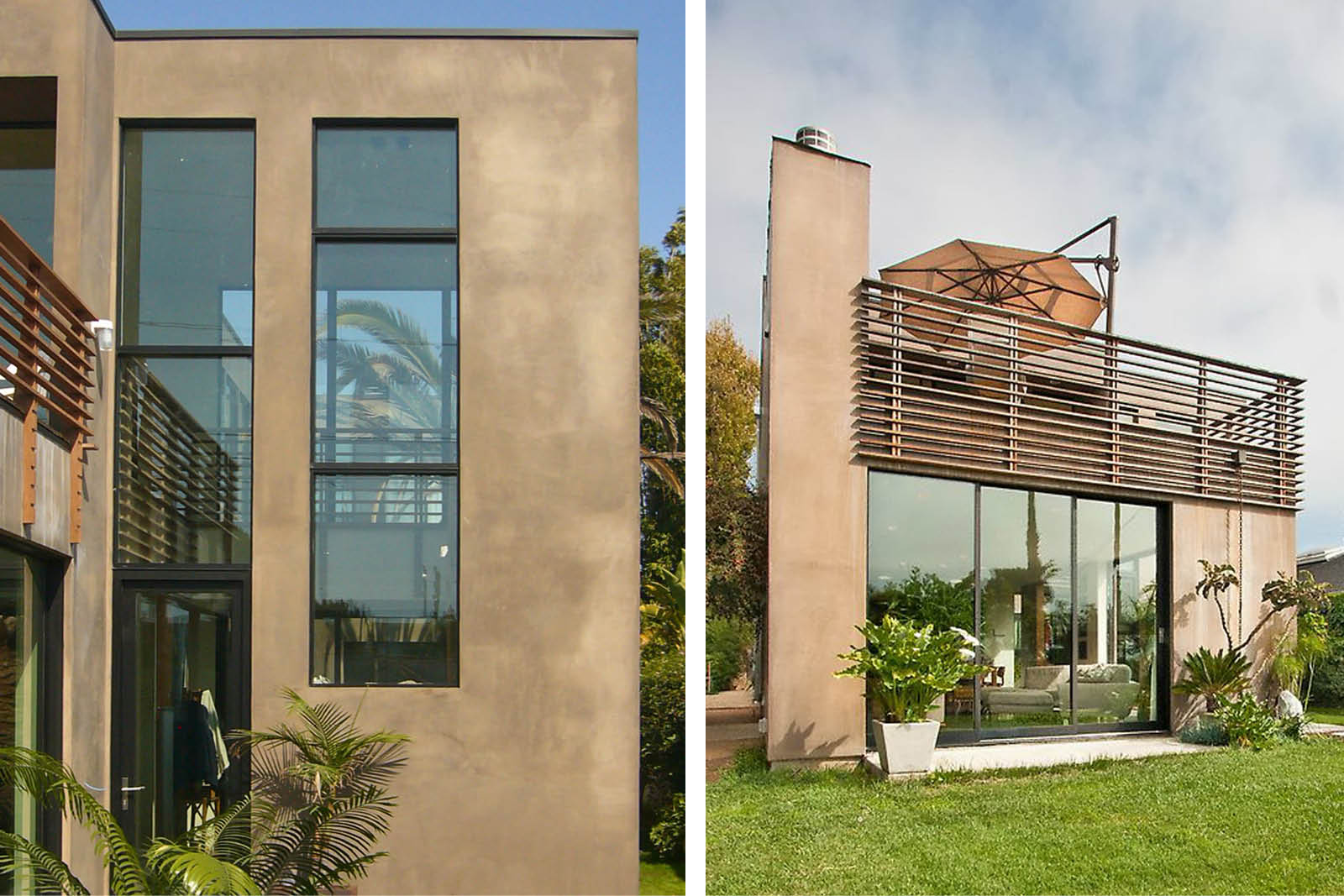 Modern Panelized Prefab Beach House | Venice California | Roof Deck Large Black Windows | RES4