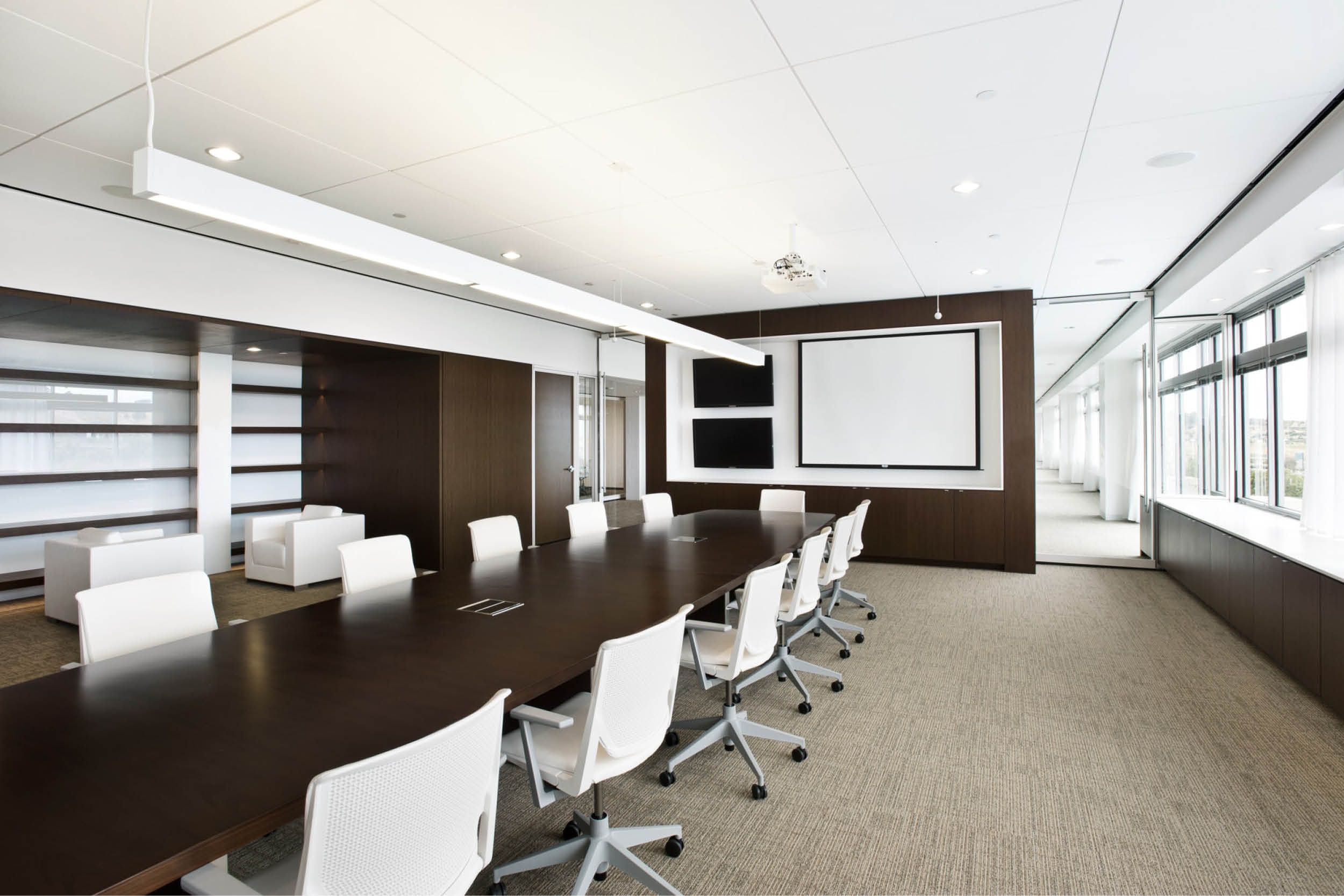 Modern Commercial Office | Large Conference Room Table | RES4