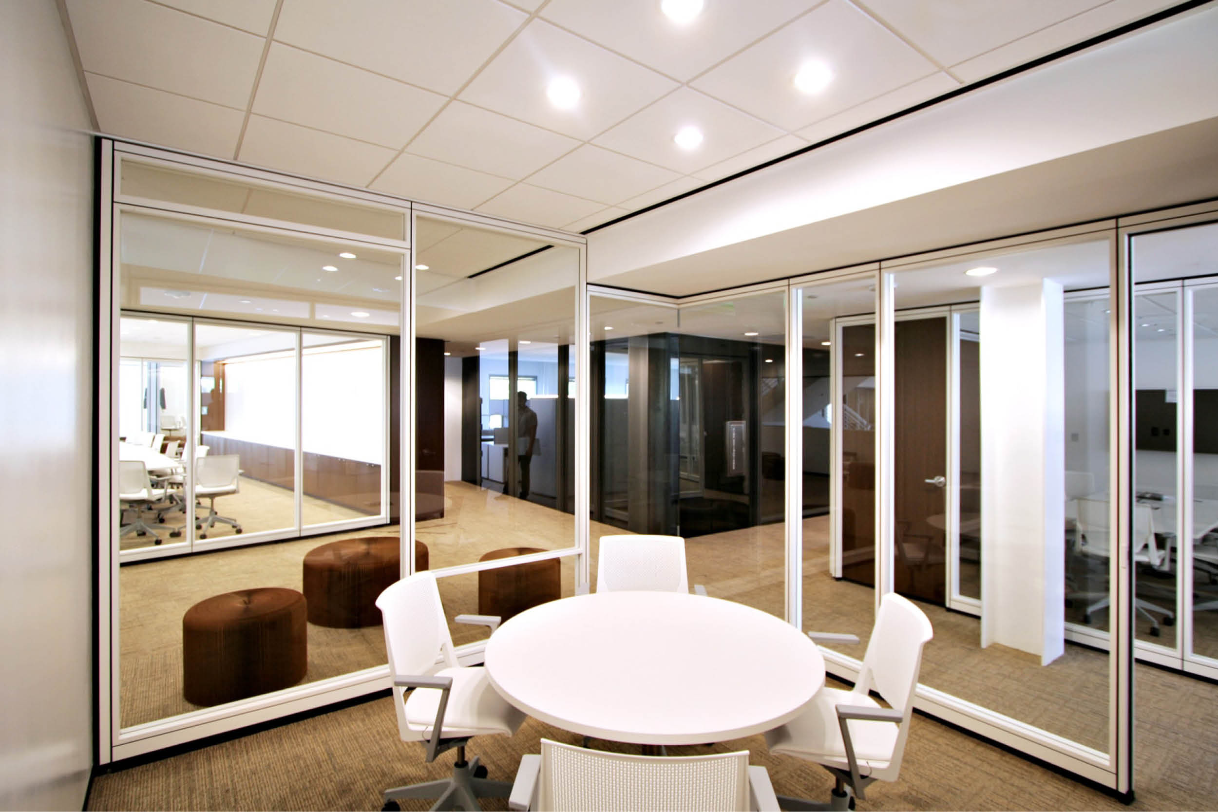 Modern Commercial Office | Glass Partitions Conference Meeting Room | RES4