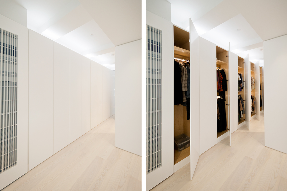 Modern New York City Lenox Hill Apartment Renovation | Built in Storage Closets | RES4