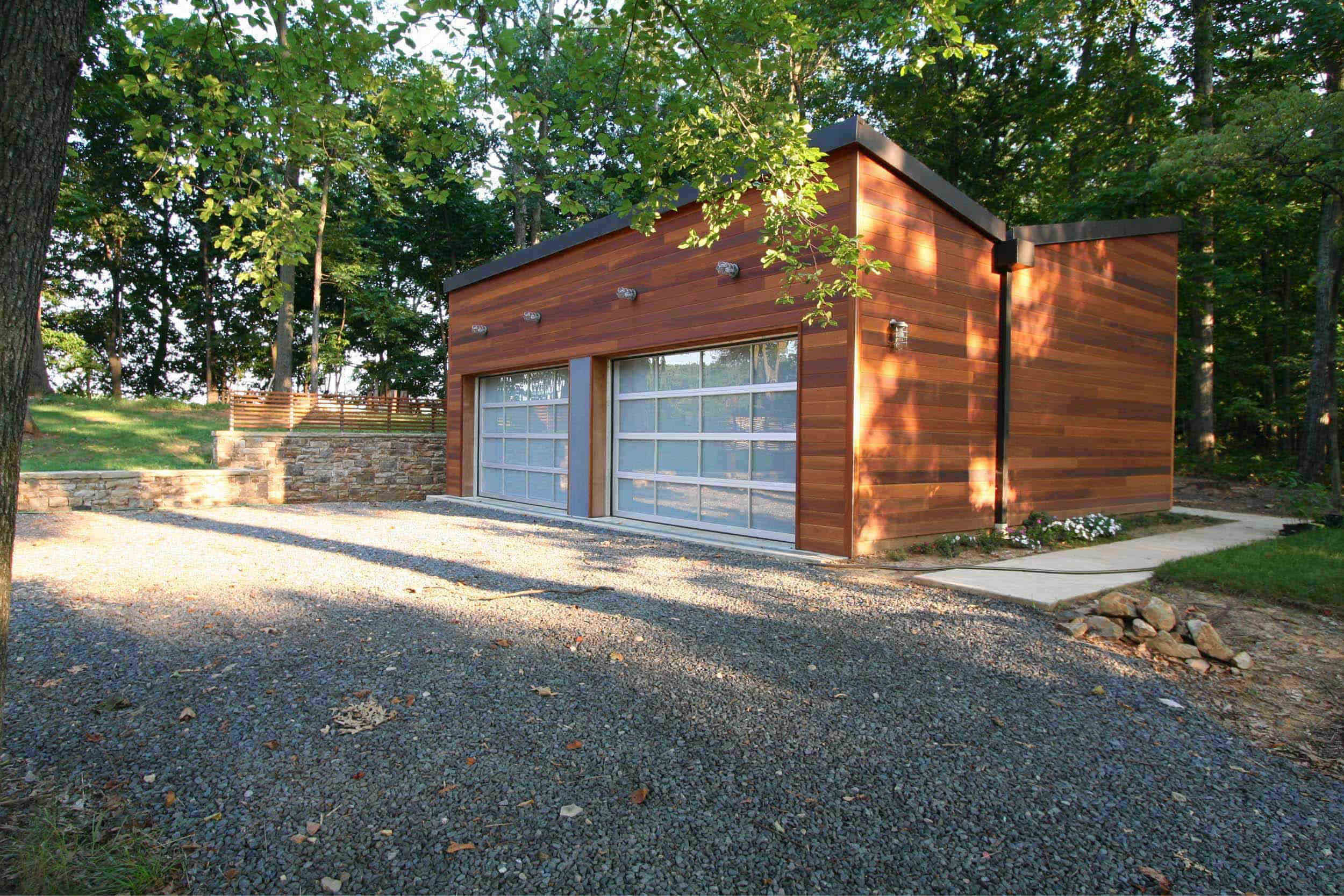 Modern Modular Prefab House Country Retreat | Butterfly Room Garage Cedar Siding | RES4
