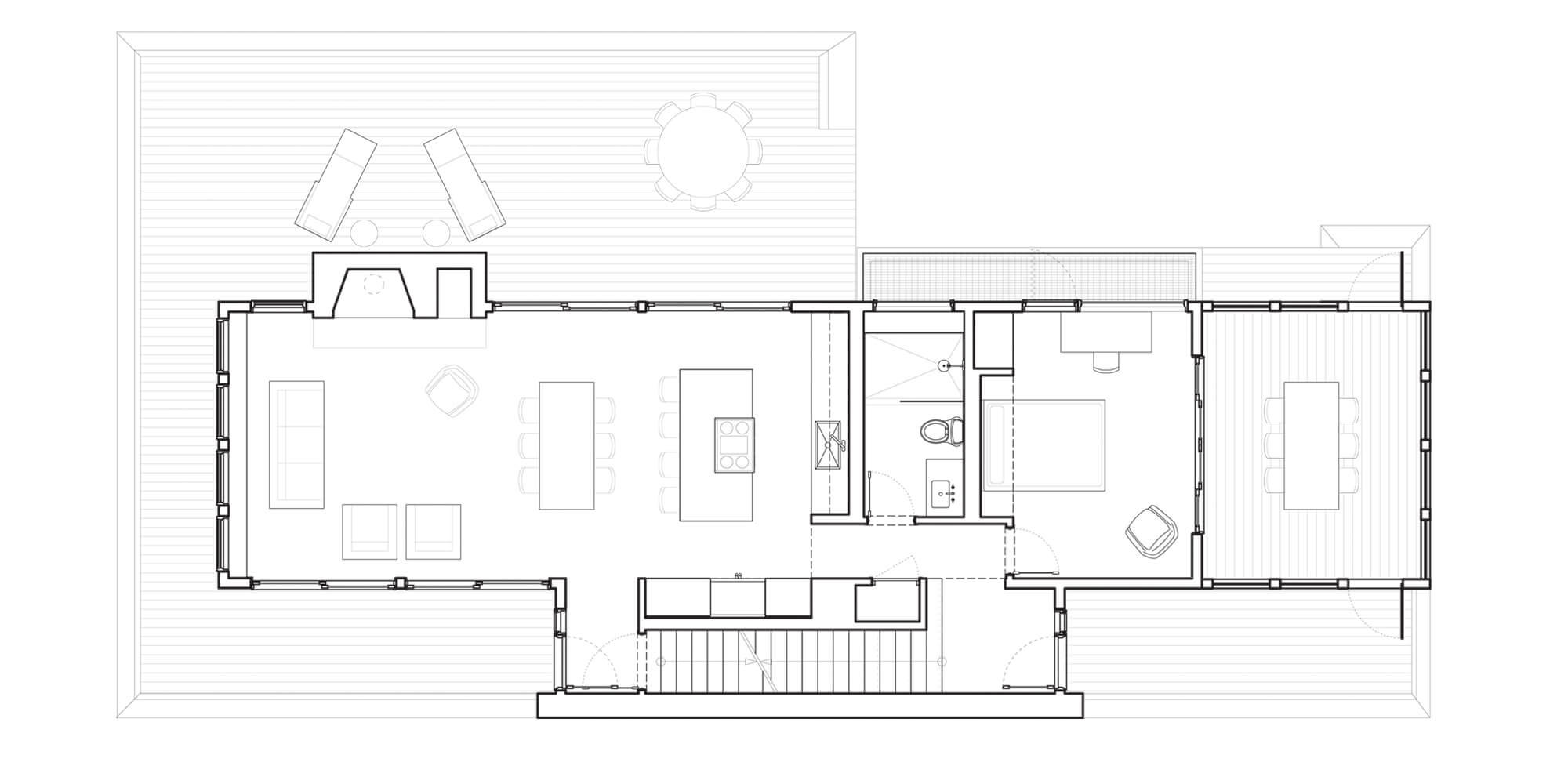 Catskills Suburban - First Floor