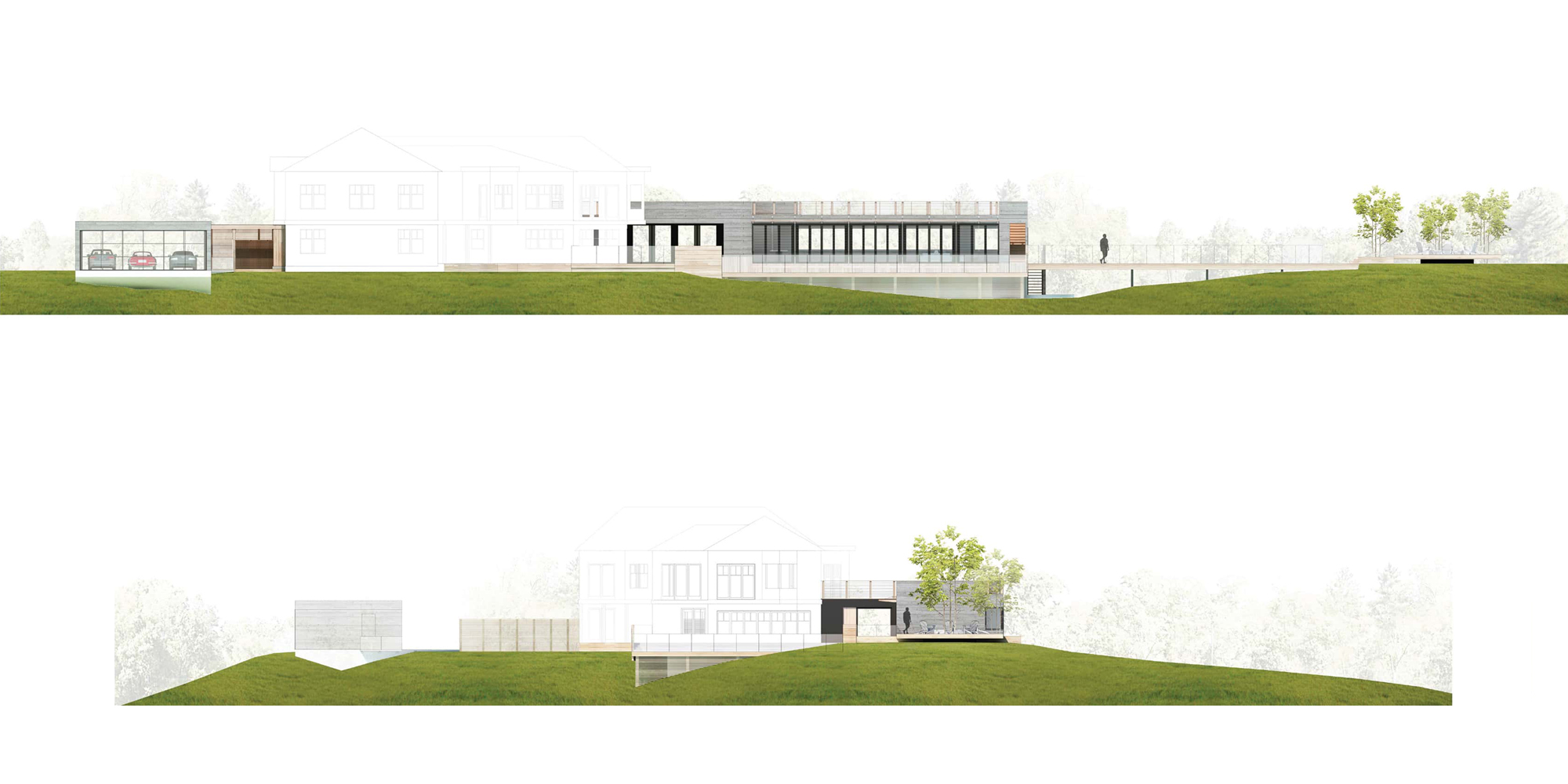 Elevation - South & East