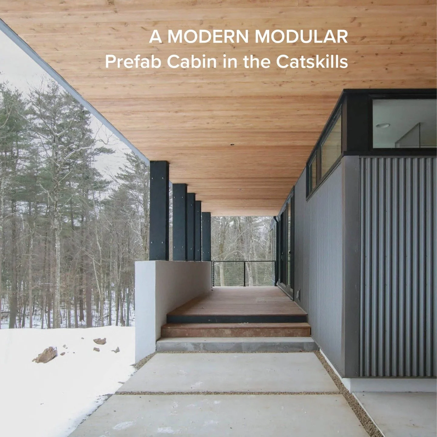 Stone Ridge Residence &mdash; a MODERN MODULAR cabin tuned for place and experience.

Small in size, generous in intention:

&bull; A precise plan for efficient living

&bull; A walkout basement for added space at the best value

&bull; Thoughtful or