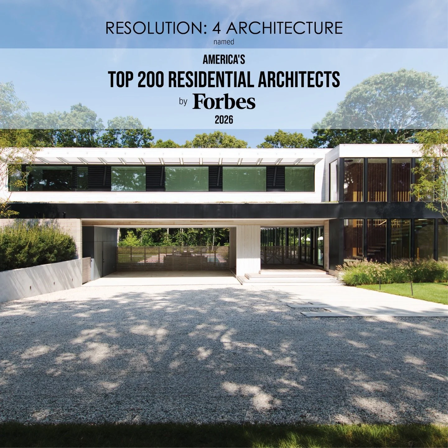 We&rsquo;re honored to have been named for another year in @forbes Top 200 Residential Architects list!