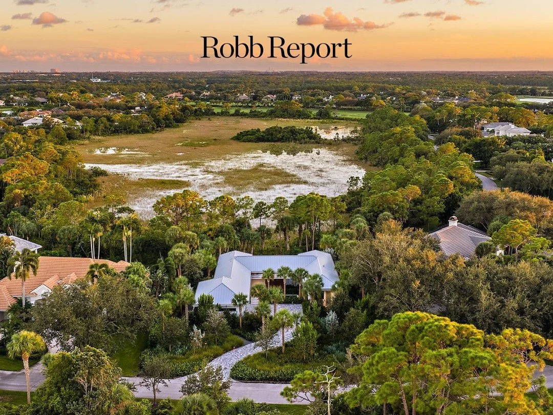 Palm Beach Gardens Residence, now featured in @robbreport.

Our third project with longtime clients took us from New York to South Florida. Designed as a part-time home within a golf-course community, the new residence orients the living spaces towar