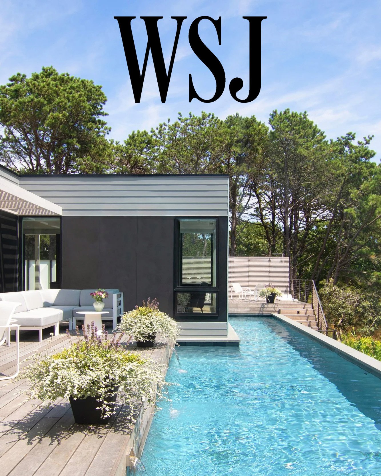 A house shaped by the dunes, delivered in seven pieces.

Our MODERN MODULAR Whalers Residence in Amagansett is featured in @wsj today. Designed with a series of 12-foot-wide modules, its pinwheel plan creates distinct outdoor spaces while opening the