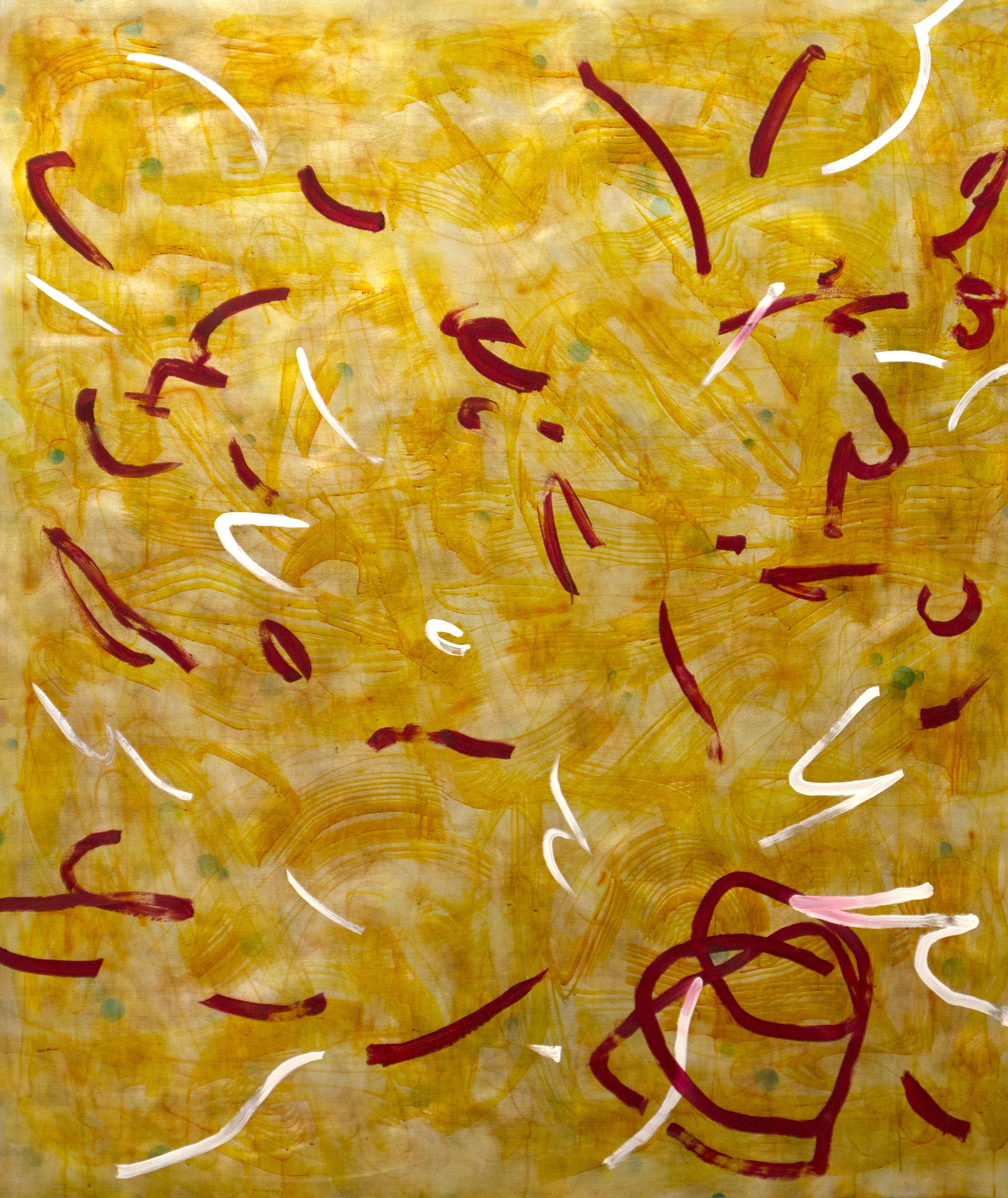 Pang pang pang! ink and oil auf aluminium plate 190X160X1cm 2023