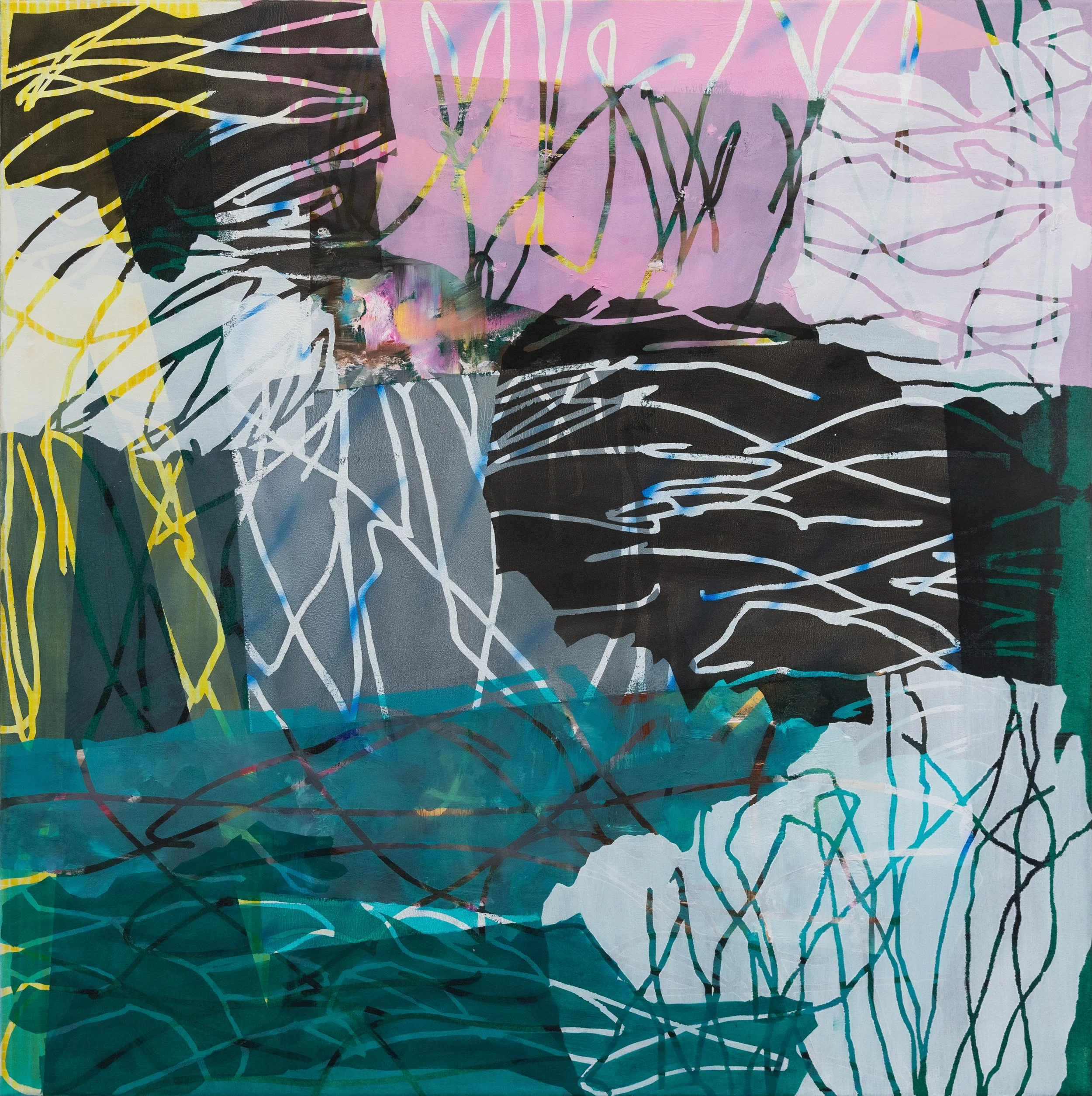 5 Layers #9, 80cmX80cm, Ink, Oil and Acrylic on Nettle.jpg