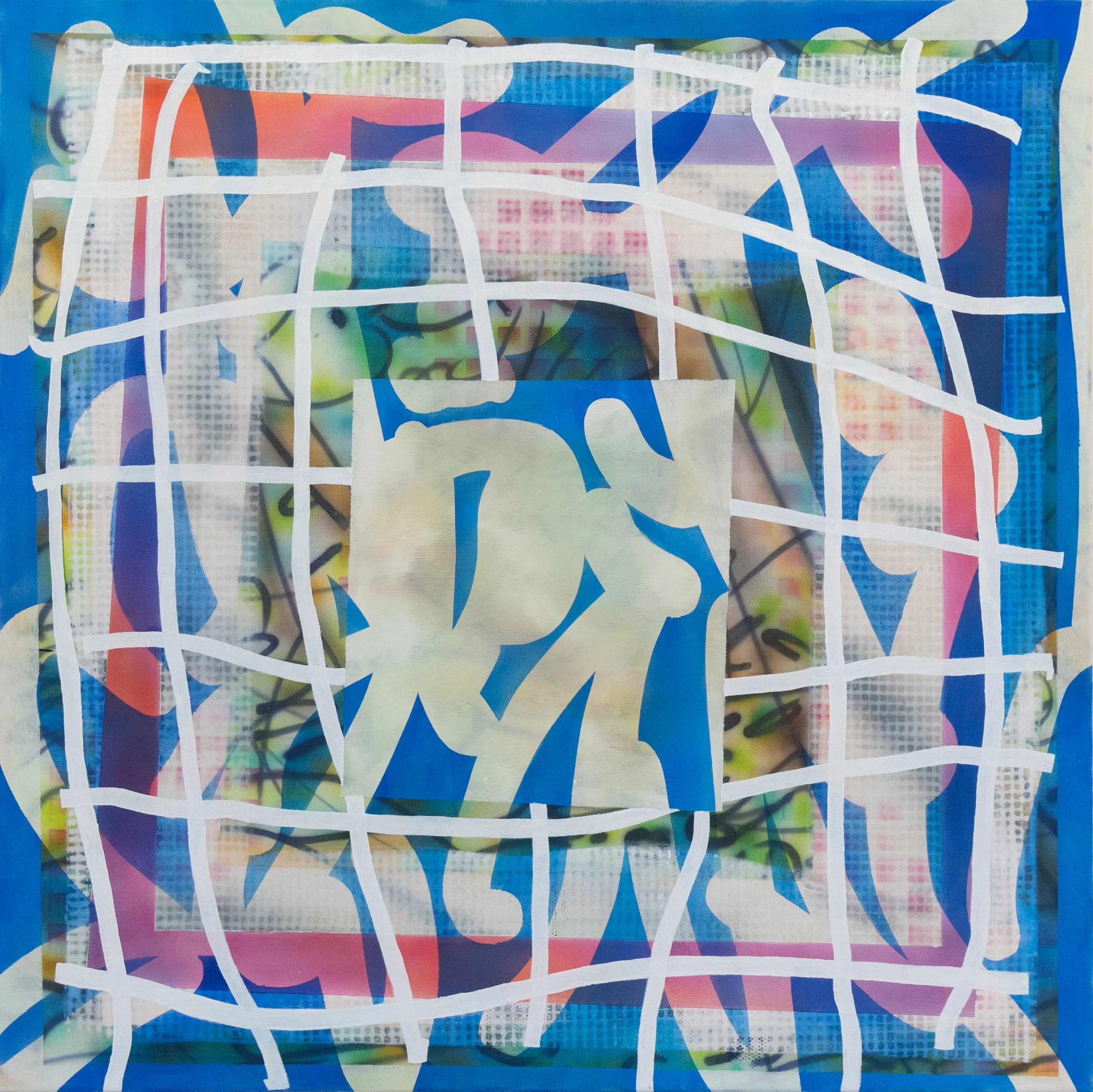 6 Layers #2, Ink, oil and acrylic on nettle, 80cmX80cm, 2024.jpg