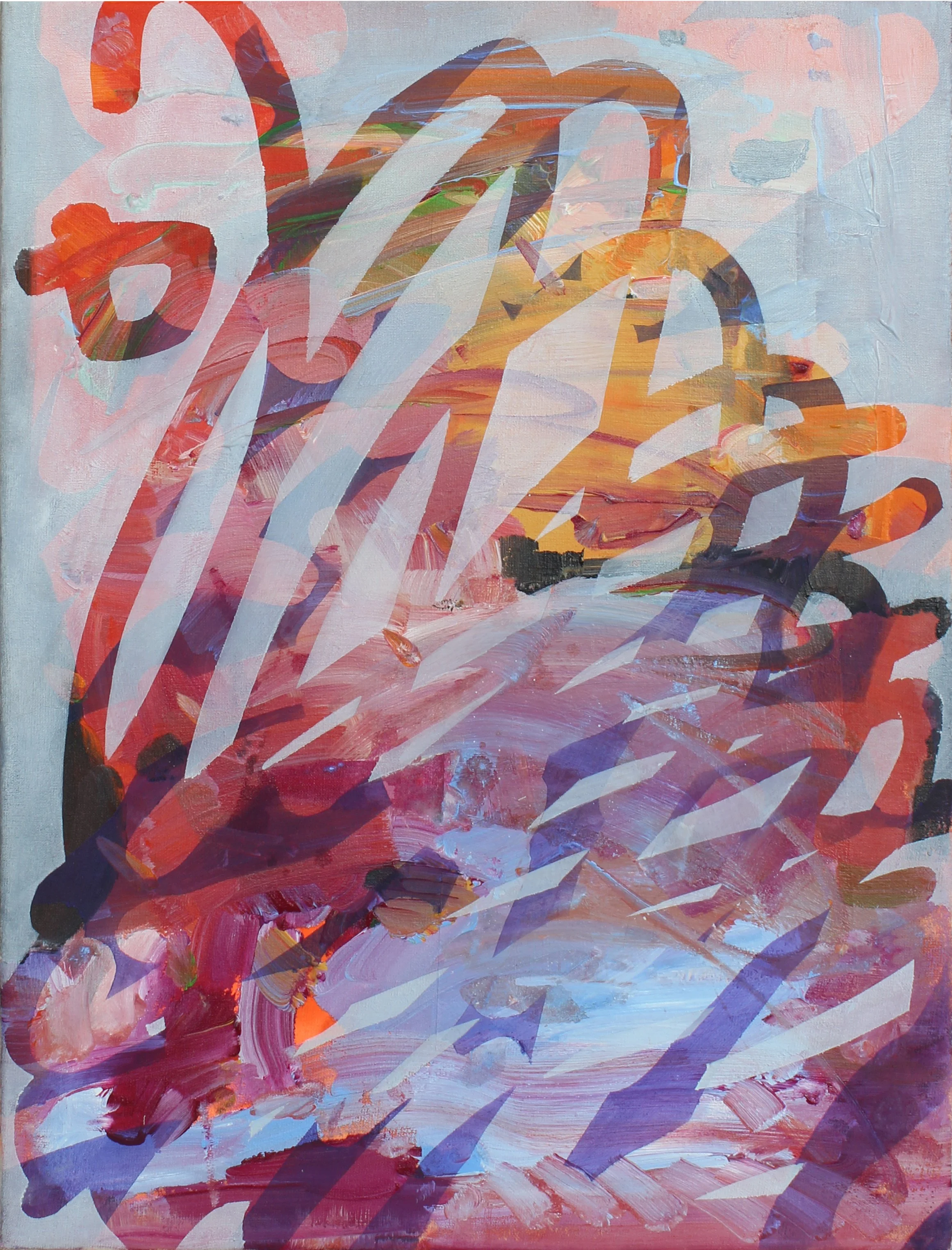 Notation:round moving #2, Acrylic and oil on nettle, 40cmX30cm, 2024.jpg