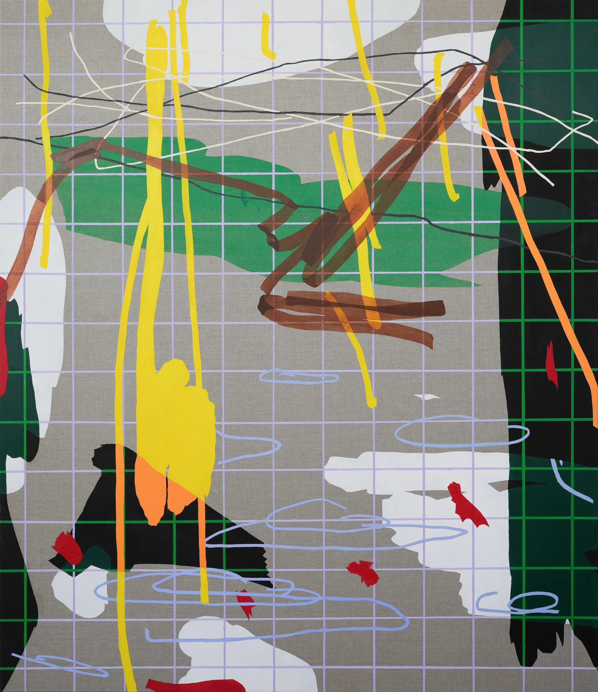 Pitter patter, acrylic on linen, 160X140cm, 2025.jpg