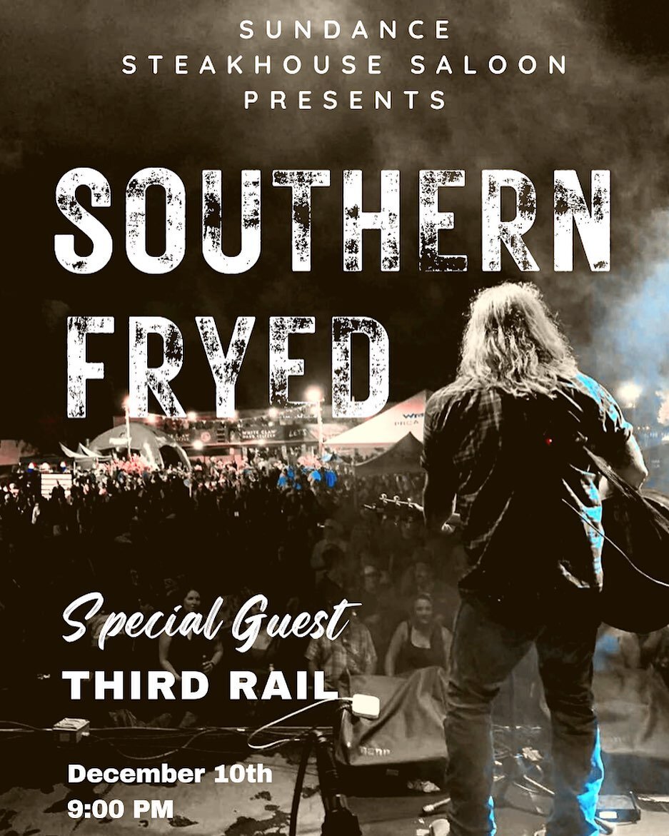 We return to the @sundancefoco on Dec 10th to rock Fort Collins Co and we&rsquo;re bringing our friends @thirdrail307 to kick off the show!  Let&rsquo;s get rowdy NoCo! #livemusic #touring #countrymusic